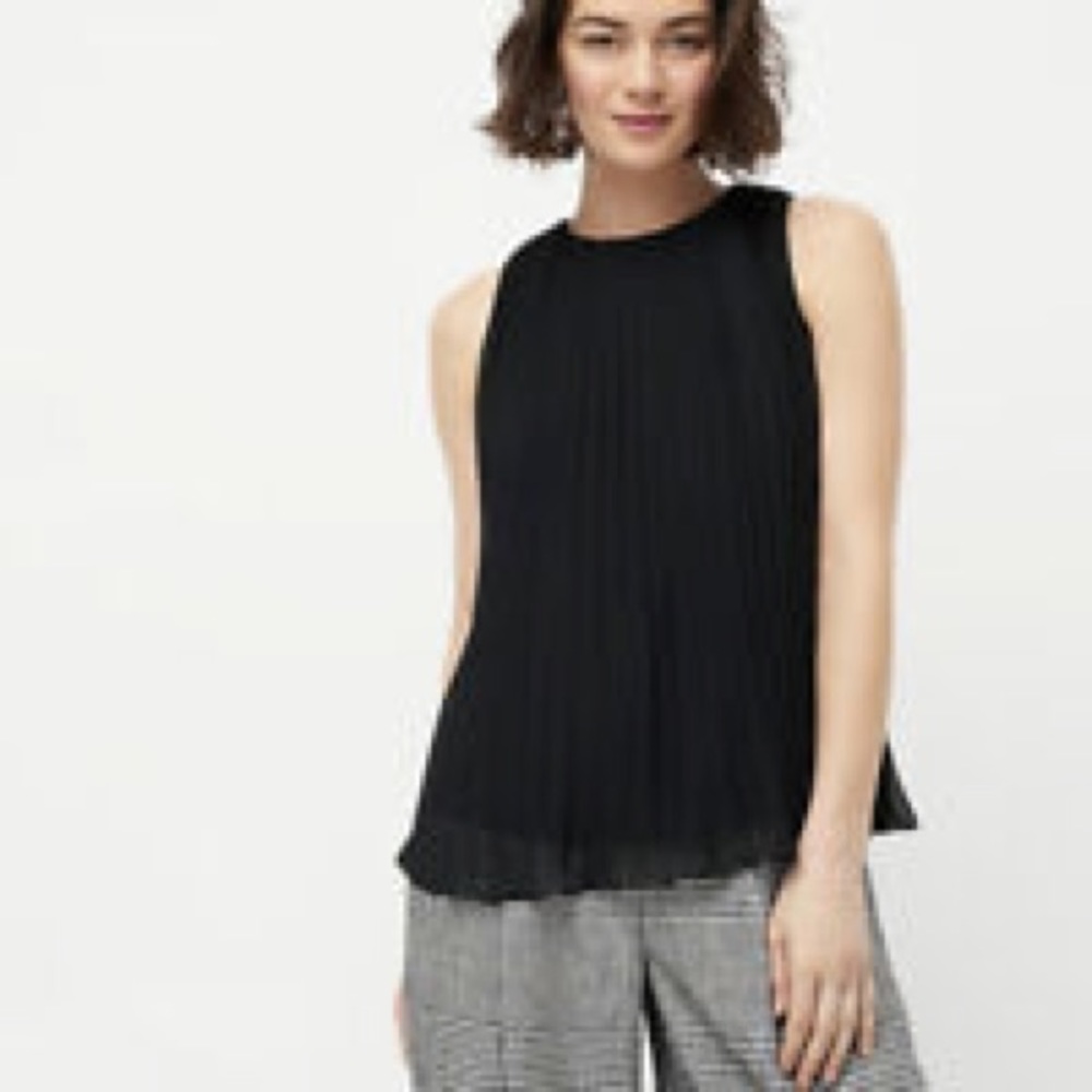 J. Crew Black Lace Sleeveless Top Size 4